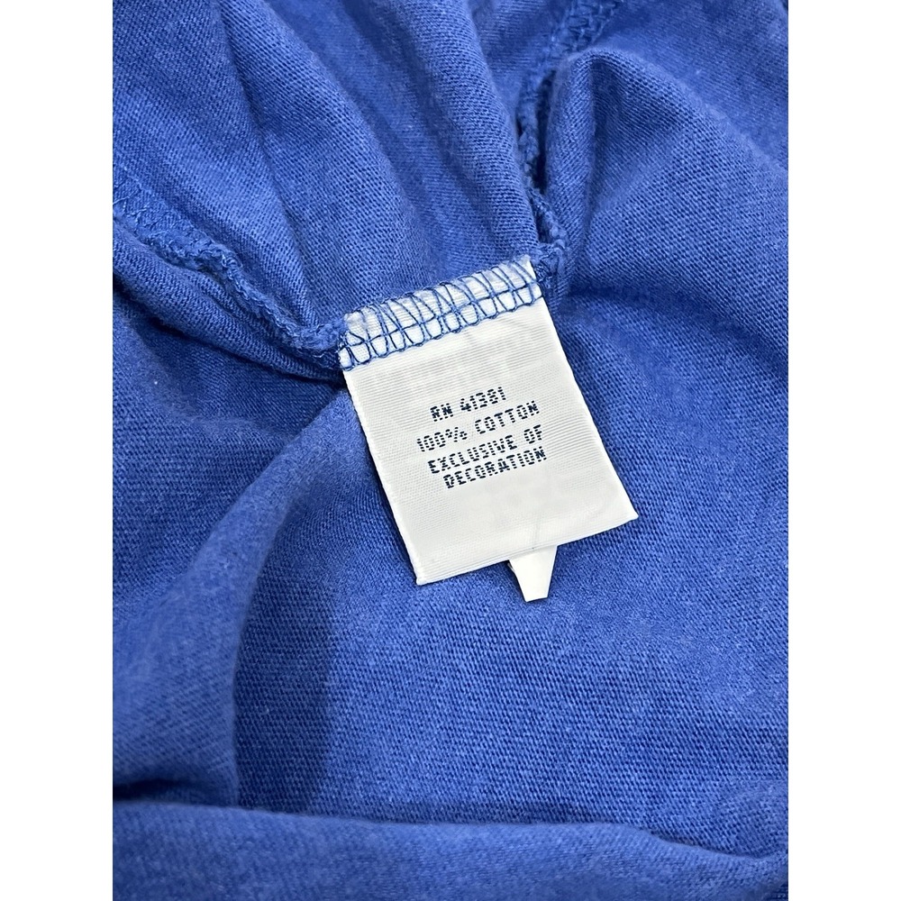 Polo Ralph Lauren V-Neck Shirt Men's 3XB Big Blue Orange Pony Preppy Tee - Picture 6 of 8